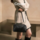 Cnoles bag ladies 2025 new shoulder crossbody bag genuine leather armpit bag high-end light luxury fashion soft square bag black soft square bag fashion item