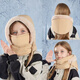 Yishi Winter Chauffle Lei Feng Hat à la protection de l'oreille pour femmes et la protection contre l'oreille en polaire épaissie du masque à froid Chapere intégré du chapeau de cyclisme imperméable
