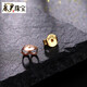 Du Yin (WL) 18k gold ear plug ear stud buckle to prevent falling off rose gold universal back plug color gold ear wire ear wall earplugs white/pair