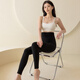 
Langsha autumn pants for women with high waist belly-closing autumn new product thin and thin warm pants double-sided velvet-free marks and can be worn outside leggings
