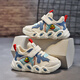G.Duckkids kleine gelbe Ente kleine gelbe Ente Kinderschuhe für Jungen Sommer -Mesh -Schuhe 2024 Neue Single Mesh Baby funktionelle Schuhe für Kinder Schwarz und Rot [Frühjahr und Herbst -Doppel -Netz] 869 Größe 25/Schuhlänge 16,0 cm