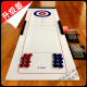 Huika table curling sports children's table-to-face game ice hockey board game dryland sand pot bowling robot props splicing red and blue curling 16 balls 12040cm