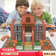 
Children's rabbit building house toy cement Mini little bricklayer children building house toy house building handmade model [439 pieces set]