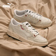 
Puma (PUMA) [Dirty Shoes] Men and Women Low Top Classic Retro Old Casual Board Shoes LX 399254 White-White-Red-01 40