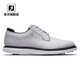 FootJoy golf shoes FJ Men's Traditions Classic Fashionable Spikeless Shoes Lightweight and Cushioned Golf Sports Shoes 57927-White and Blue [Non-spike] Size 43 = US Size 8.5