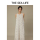THE SEA LIFE欧海一生 连衣裙24夏秋新品素雅文艺感减龄气质印花连衣裙B12107 白桦色 M