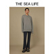 THE SEA LIFE打包下架 棉系牛仔裤女冬开衩设计高腰休闲裤E3519 黑法师 S