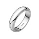 Pang Donglai's same style palladium ring Pt950 platinum couple's wedding ring smooth platinum men's gift to his girlfriend curved platinum women's ring live style
