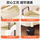 Zhuobo kitchen rack floor-standing mobile snack rack living room storage rack bathroom storage rack SJ12 white three-layer