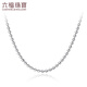 Lukfook Jewelry Platinum Necklace Platinum 950 Pearlescent Plain Jadeite Chain Price Approximately 3.94g - Type A