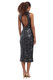 Donna Morgan Women's Sleeveless Vest Sequin Dress Black/Silver/Dark Blue 0