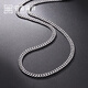Zhongxin Jewelry platinum necklace men's and women's side chain pt950 semi-solid Cuban chain personalized boss necklace as a gift for husband, more return less replenishment, about 20g (51cm)