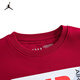NIKE JORDAN Nike AJ boys' sweatshirt, plus velvet to keep warm, 2025 winter new comfortable children's clothes, Jester Red 120/60 Recommended height 110-116cm