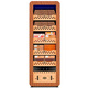 Qielong 58HC cigar cabinet intelligent constant temperature and humidity cigar cabinet air-cooled frost-free compressor cabinet fashionable curved household energy-saving silent cedar wood shelf cigar cabinet 78HC rosewood grain cedar wood shelf + curved + constant temperature and humidity