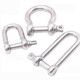 Wenstan WSX67 304 stainless steel D-shackle d-shaped lifting shackle rigging National standard marine U-shaped horseshoe-shaped hook hook lug M12 [load bearing 880 kilograms Jin [Jin equals 0.5 kilograms]]