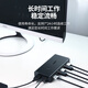 
Green HDMI2.0 KVM switcher video screen cutting, two in and one out 4K/60Hz shared USB printer keyboard and mouse computer connected to TV monitor split screen 50744