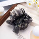 Cloud bubble pleated floral ball head hair clip hair accessory 2025 new high-end back head hair clip for women black floral + black 2 pieces 1 piece set
