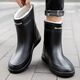 Xlzt Bottes de pluie à quatre saisons pour hommes Léger non glissa-tube à tube de pêche chaussures de pêche à bouche à cravate