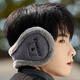 Guguxiang warm earmuffs winter men's earmuffs to prevent cold plus velvet earmuffs antifreeze ear protection artifact ear caps winter earmuffs for women gray 1 piece (82412 rear-mounted earmuffs)