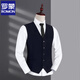 ROMON (ROMON) Traje de chaleco Men 2025 Business Casual Vest GROUM GROUM MAN BODA BUDA BROTRO GRUPO 801 GRIS (VESTO SOLO) L 175