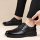 Cartelo Chaussures en cuir masculin Business Formel Wear Chaussures pour hommes Soft Sole Breatch Low Top British Casual Le cuir Chaussures Men 9900 Black 40