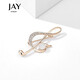 Jay musical note brooch, female corsage pin, decorative jewelry, birthday gift for mother, mother-in-law, elders
