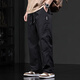 Chaotianshi summer high-end ice silk casual pants for men 2025 new thin loose sports straight-drying pants breathable men's style gray 2XL [160-180Jin [Jin equals 0.5 kg]]