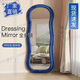 Santoborough Ganzkörperspiegel in Ins Stil Schlafzimmer mit Boden und Decken Spiegel Tanz Dressing Spiegel HD Undeformierte Schlafzimmer Schlafzimmer Schlafzimmer schlampiger Spiegel [Perle White Samtbeutelsty