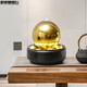 CLCEY Feng Shui Transfer Ball Office Desktop Money Decoration Modern Simple Flowing Water Fountain Living Room Ornament Circulation Water Curtain 9908 Model 26*26*45CM