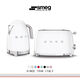 SMEG Classic Set White Household Electric Kettle Automatic Power Off Insulation Kettle KLF04 + Retro Toaster Toaster Toaster TSF01