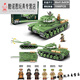 
Full crown building blocks Lego compatible World War II tank model assembled military series children's toy building block gift box boy's birthday gift 100067 [Germany tank No. 3]