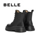 百丽（Belle）时尚休闲马丁靴女户外徒步靴3LS41DD4 黑色 38 (240mm)