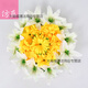 Tomb Sweeping Day wreath, simulated lily plastic flower memorial decoration, cemetery fake flower, chrysanthemum, tomb-sweeping wreath, lily wreath pink