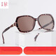 Jiaolu new natural crystal stone sunglasses for women, UV protection, middle-aged and elderly mothers, fashionable big face, slim sunglasses, middle frame 826c1-red tea crystal