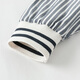 DAVE&BELLA medium and large children's clothes, college style children's shirts, little boys striped shirts, spring new children's clothing, boys' bottoming shirts, navy stripes, in stock 110 cm (recommended height 100-110cm)
