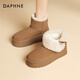 
Daphne snow boots for women thick sole height enhancement student 2024 new winter northern large cotton boots for cold and non-slip girls camel color 35 (225mm) standard code