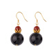 Potala Palace blood agate earrings, high-end new Chinese style simple amber earrings for women, a birthday gift for girlfriend, blood agate earrings
