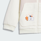 Adidas 24 New Year Model Men's and Women's Sports and Casual Long Sleeve Ribbed Closed Hooded Set JF3881JF3882 Hanyu White/Ink Blue JF3882 92cm