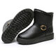 
Warm snow boots for women military fans supplies waterproof short boots plus velvet thickened mother cotton boots military training supplies anti-slip winter thick sole middle-aged and elderly cotton shoes black 806 41 standard code