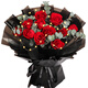 Aili Flowers 99 roses for girlfriend, wife, birthday flowers, date flowers, proposal, confession gift, flower shop delivery, 11 red roses bouquet (guaranteed compensation if not fresh)