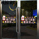 Climatisation Open Glass Door Autocollant créatif Milk Tea Hotel Anti-Collision La porte coulissante est ouverte pour les affaires Welcome to the Door Sticker UV829-A (bienvenue) Extra Large