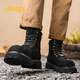 Jeep Big Big Yellow Bots Fashion Fashion Trendy British Martin Boots Lace-Up High Top Casual Men's Desert Boots Black 41