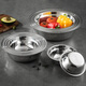 Meichu (Maxcook) 316L Edelstahl -Würzbecken, verdickter Geschmack, Gemüsebecken, Salatbecken und Nudeln können für den Induktionskocher 32 cm verdickte 316L Edelstahlbecken MCWA1694 verwendet werden