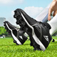 Wejiess Football Shoes American Football Chaussures Competition de baseball Chaussures Training Training Sneakers Junior et Middle School Basketball Batch Boots Chaussures Sports Black 39 Chaussettes + assiette de protection + Sac à chaussures