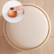 Titian Storage Dressing Stool Storage Round Stool Dressing Table Stool Changing Shoes Light Luxury Living Room Sofa Tea Table Stool Home Small Stool No Storage Beige Vertical Line Leather
