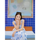 Ganni Blue Flower Take Юбка F9145-694 Blue 34
