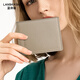 Lan Shikoo 2025 Neue Kartenbeutel echter Leder kleiner Kartenclip für Girls Card Cover für Frauen Ultra-dünn Multi-Card Herren Bank Card Storage Beutel Grau grau