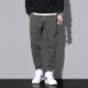 Jewish casual pants men's spring and autumn new American fashion brand work pants men's loose ties sports trousers 9859 military green M