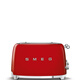SMEG Italian retro toaster toaster sandwich breakfast machine toaster multi-functional household 6-speed baking TSF03 red (four-piece)