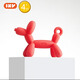 IKV (IKV) small mushroom baby teether for 3 months old, anti-eating hand and oral chewing gum for 0-6 months, 4 months + balloon dog teether - red, free storage box